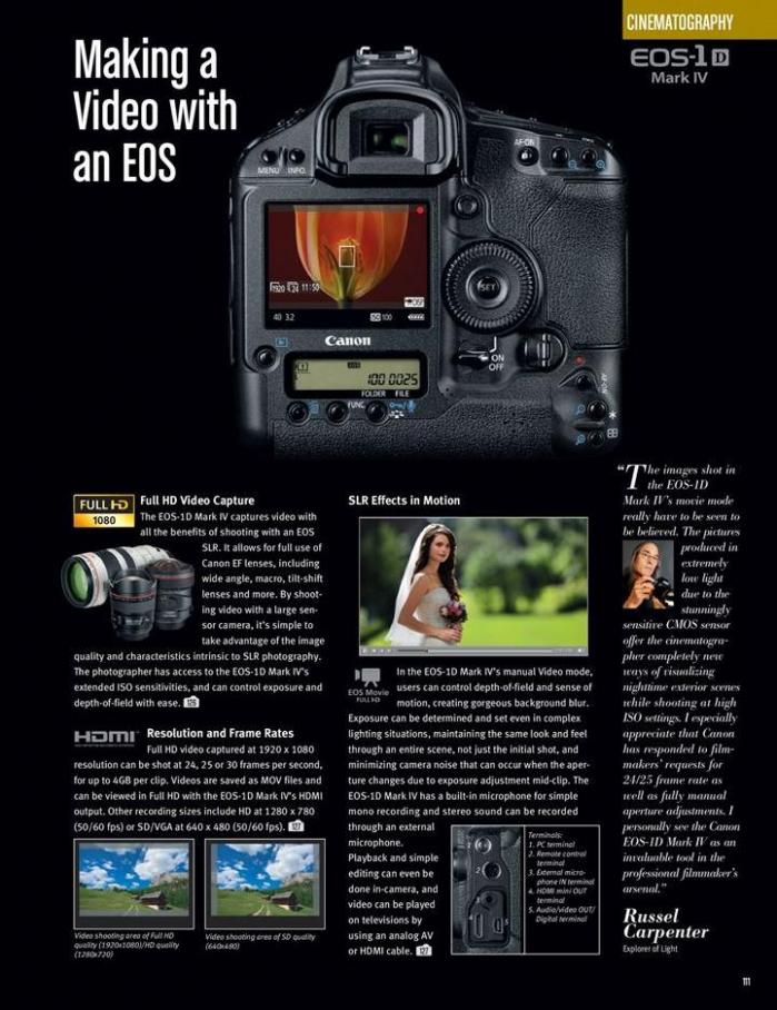  Canon Professional Video Cameras . Page 15