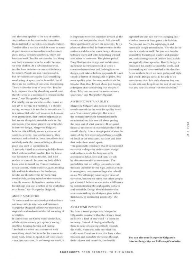  Boconcept Erbjudande Katalog 2019 . Page 47