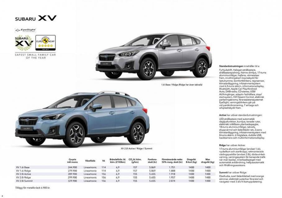  Subaru Modelprogram . Page 4