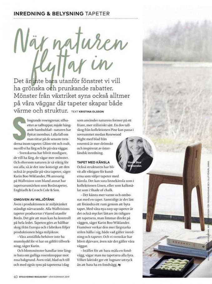  Bygghemma Erbjudande Magasinet Vår/Sommar 2019 . Page 40