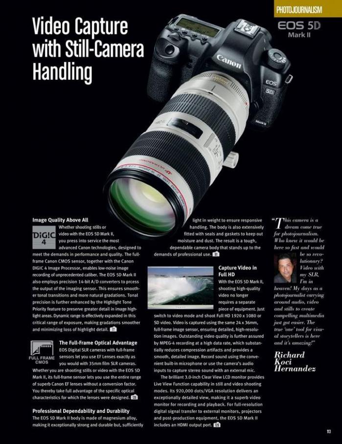 Canon Professional Video Cameras . Page 17