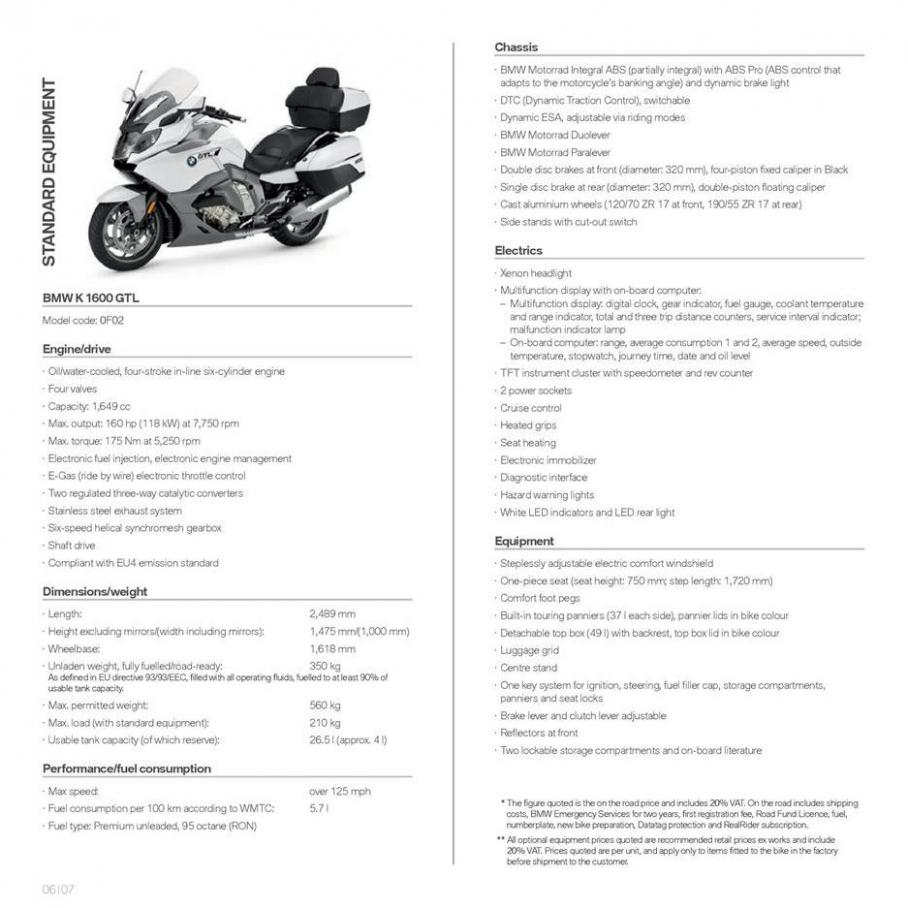  BMW Motorcyklar K1600GTL . Page 6
