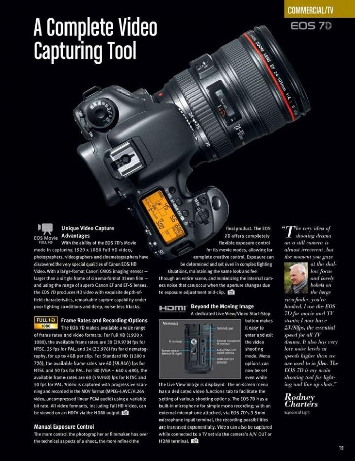  Canon Professional Video Cameras . Page 23