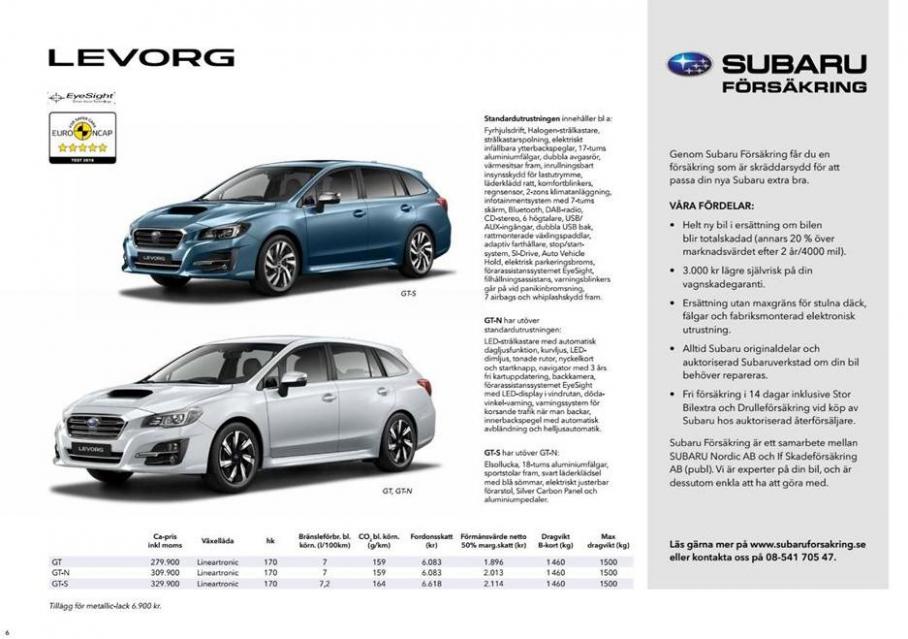  Subaru Modelprogram . Page 6