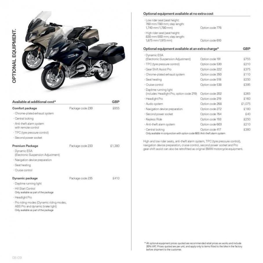  BMW Motorcyklar R1200RT . Page 8
