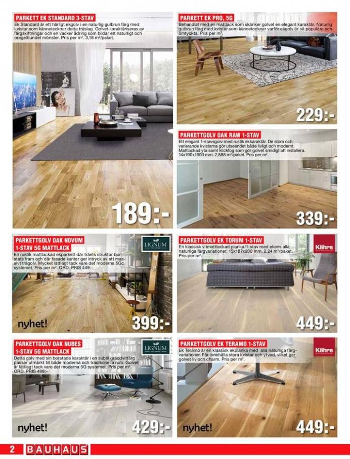  Bauhaus Erbjudande Kampanjpriser på golv! . Page 2