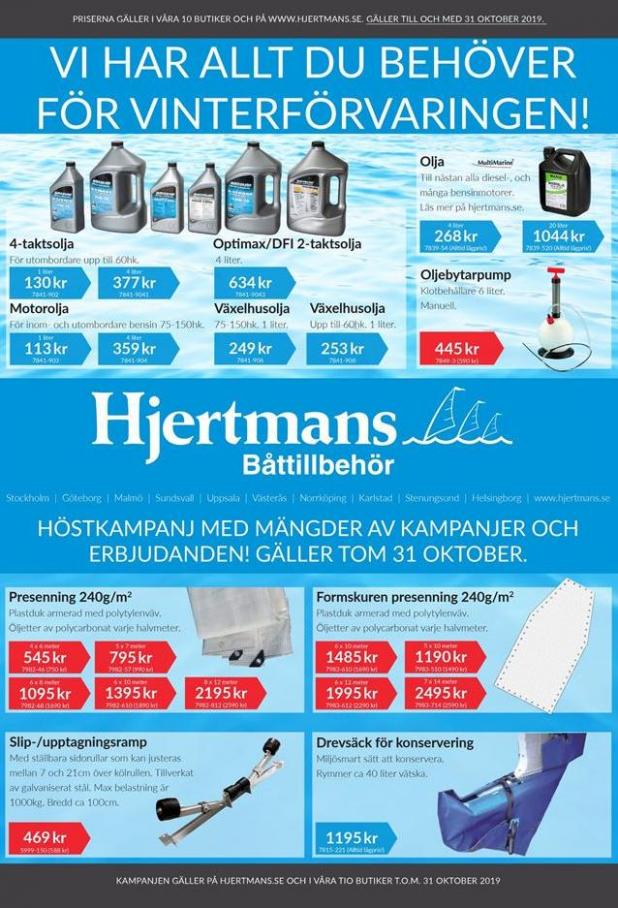 Hjertmans Erbjudande Höstkampanj . Hjertmans (2019-10-31-2019-10-31)