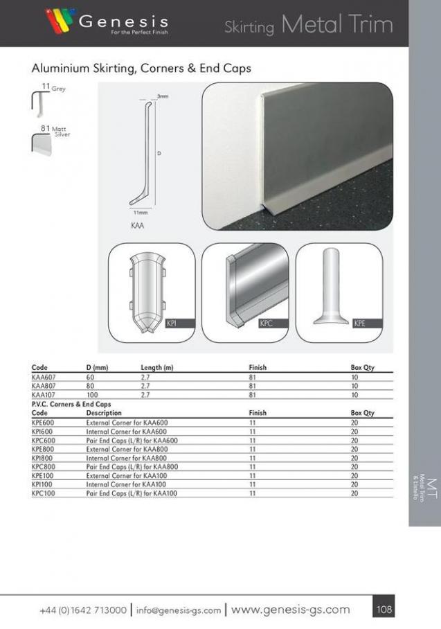  Genesis Product Catalogue 2019 . Page 111