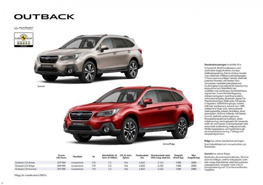 Subaru Modelprogram . Page 2