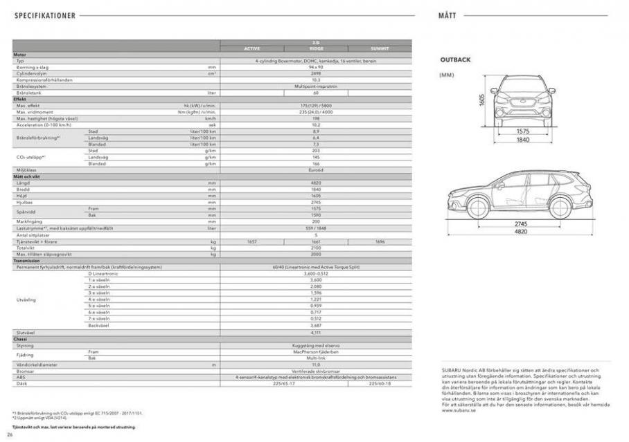  Subaru Outback . Page 26