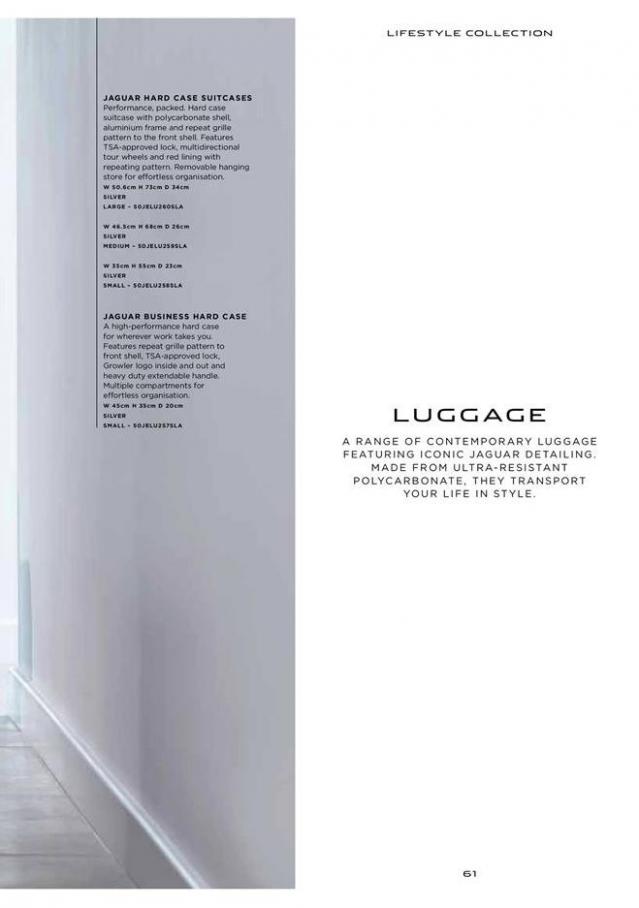 Jaguar 2019 Lifestyle Collection . Page 61