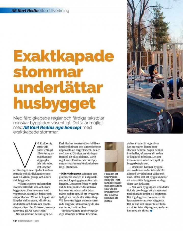  AB Karl Hedin Erbjudande Magazinet nr 1 2019 . Page 10