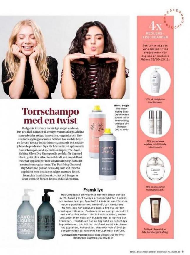  Åhléns Skönhetsmagasin Oktober/November 2019 . Page 9