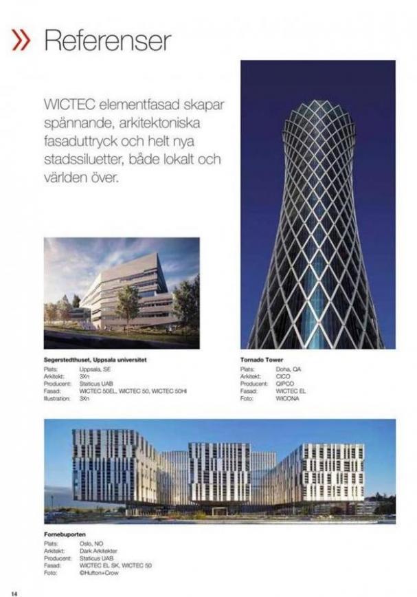  Wicona Erbjudande WICTEC elementfasad . Page 14