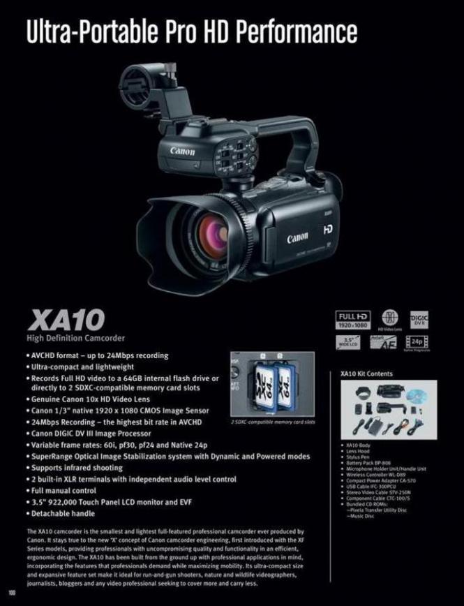  Canon Professional Video Cameras . Page 4