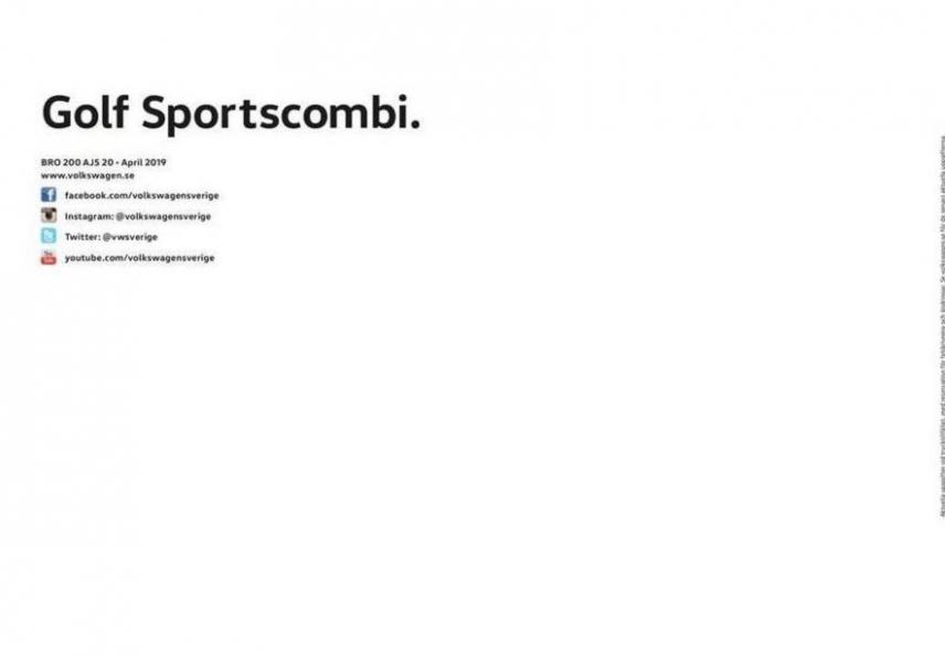  Volkswagen Golf Sportscombi . Page 44