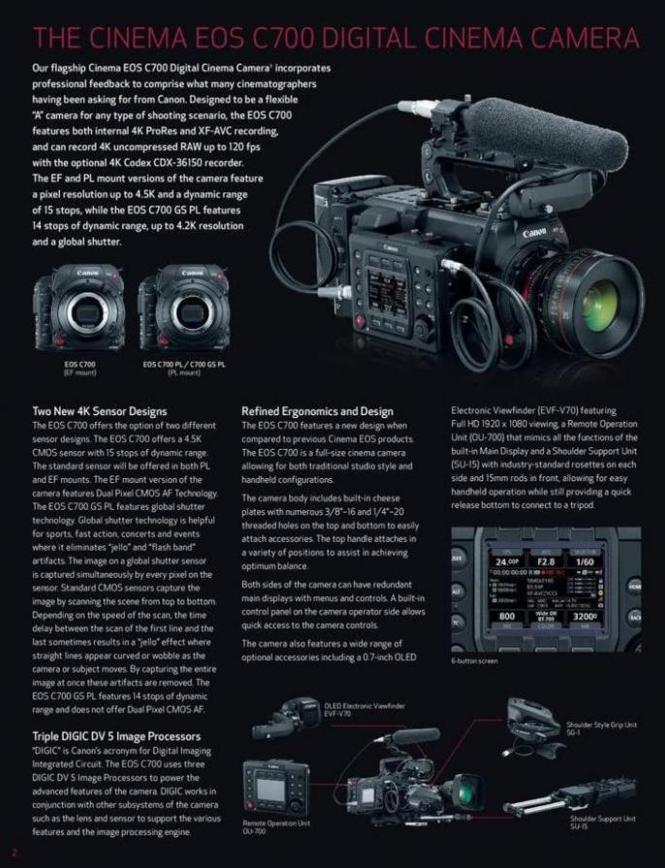  Canon EOS C700 . Page 2