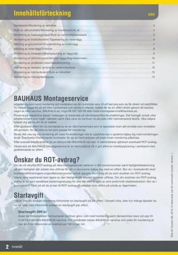  Bauhaus Erbjudande Montageservicekatalog . Page 24