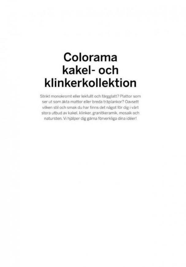  Colorama Erbjudande Kakel- och Klinkerkollektion . Page 2