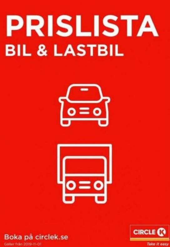 Prislista Bil & Lastbil . Circle K (2020-03-31-2020-03-31)