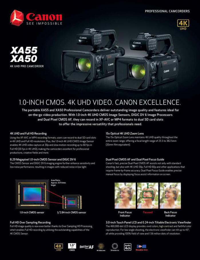 Canon XA55 & XA50 . Canon (2020-03-26-2020-03-26)