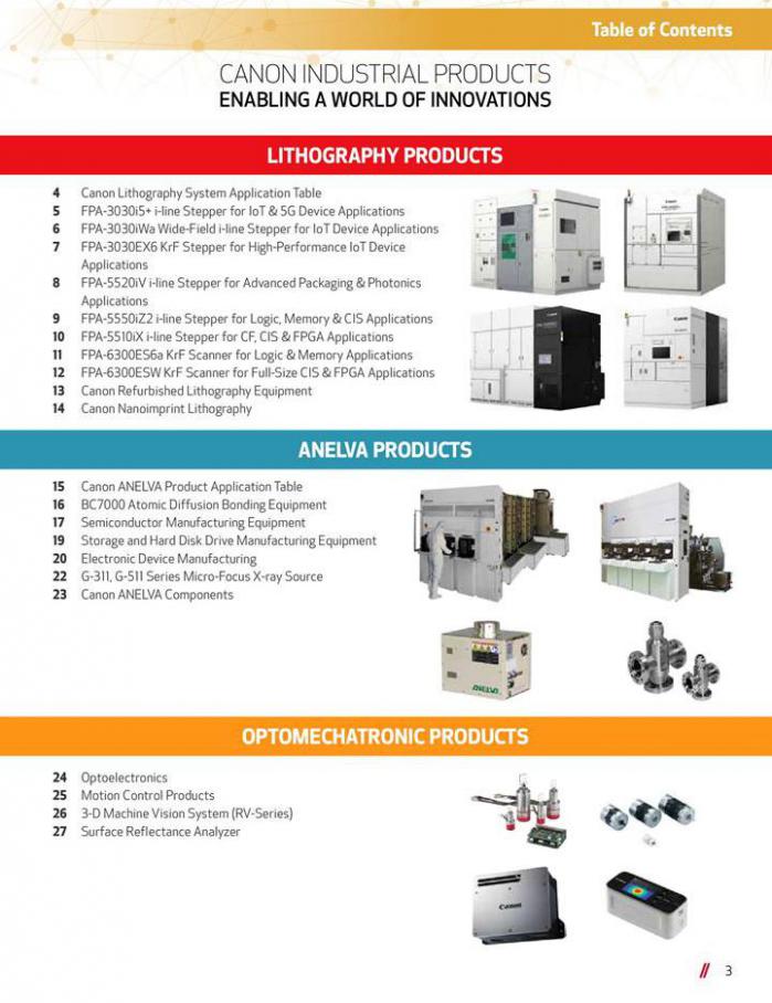  Canon Industrial Products . Page 3