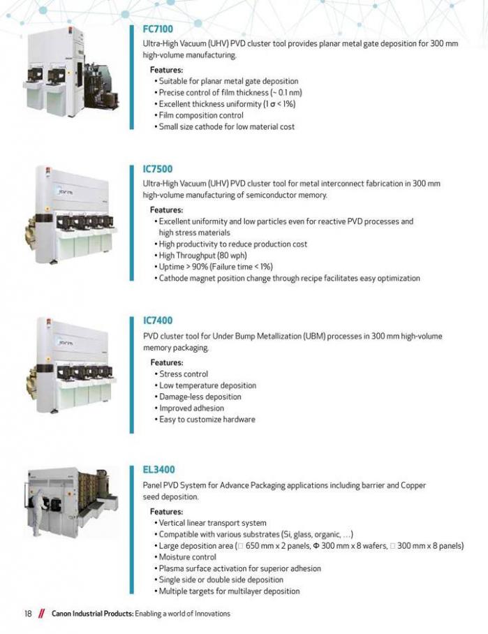  Canon Industrial Products . Page 18