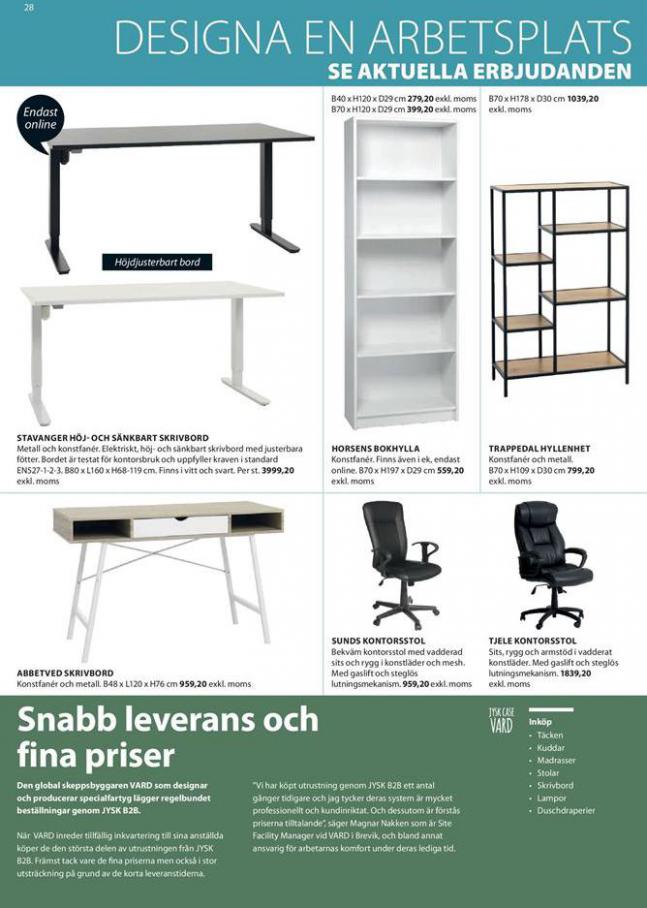  JYSK Erbjudande Business to Business Vår/Sommar 2019 . Page 28