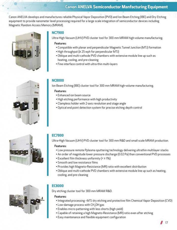  Canon Industrial Products . Page 17