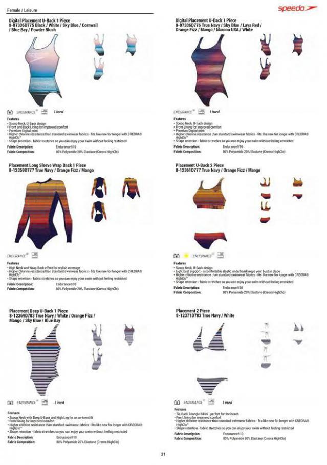  Speedo Swimwear & Equipment Season 1 2020 . Page 31