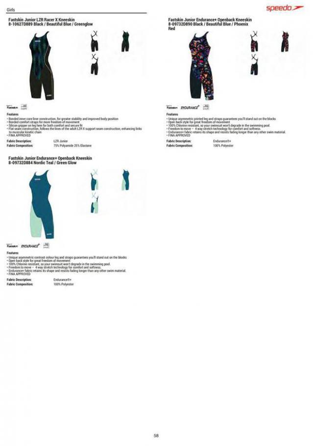  Speedo Swimwear & Equipment Season 1 2020 . Page 58