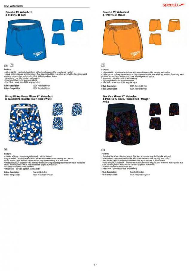  Speedo Swimwear & Equipment Season 1 2020 . Page 77