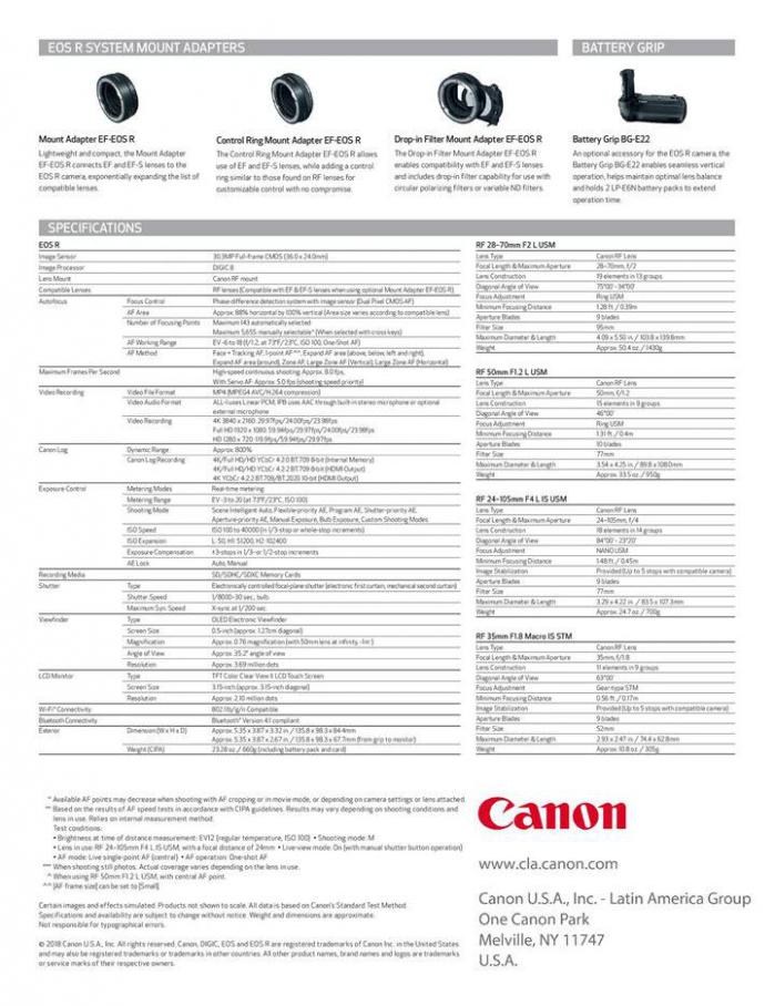  Canon EOS R System . Page 4