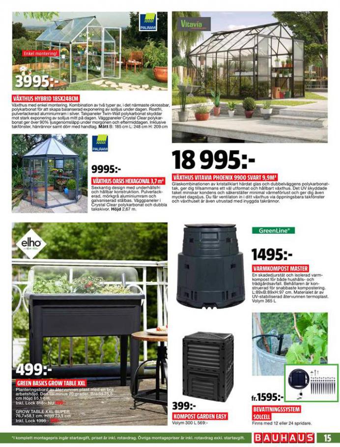  Bauhaus Erbjudande Trädgårdsbilaga 2020 . Page 15