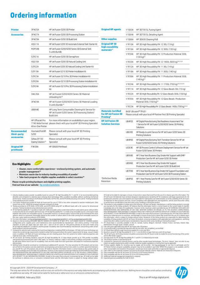  HP 3D Printing Solutions . Page 8