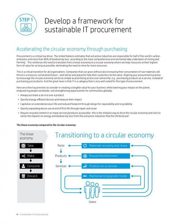  A sustainable IT purchasing guide . Page 4