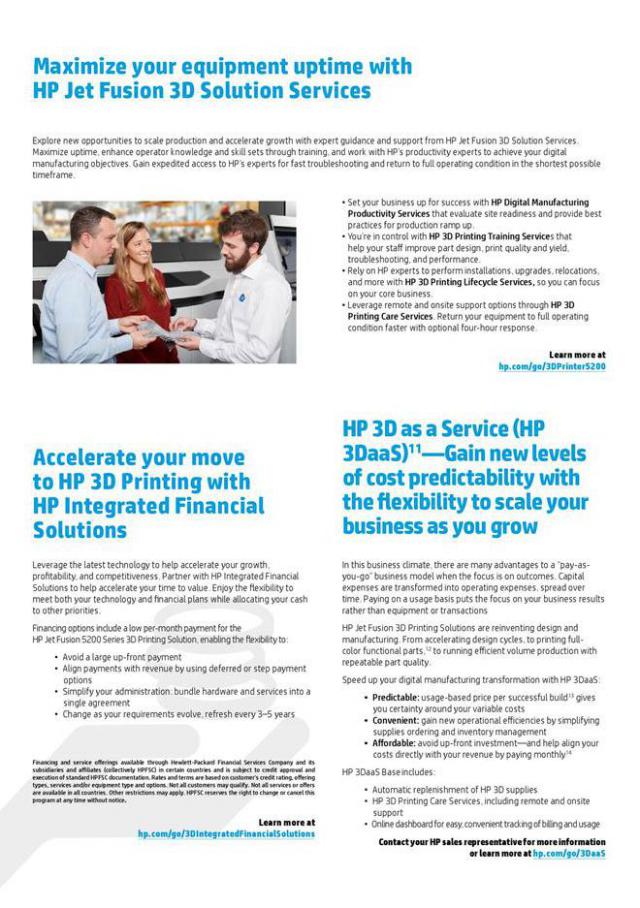  HP 3D Printing Solutions . Page 6