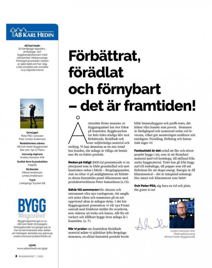  AB Karl Hedin Erbjudande Magazinet nr 1 2020 . Page 2