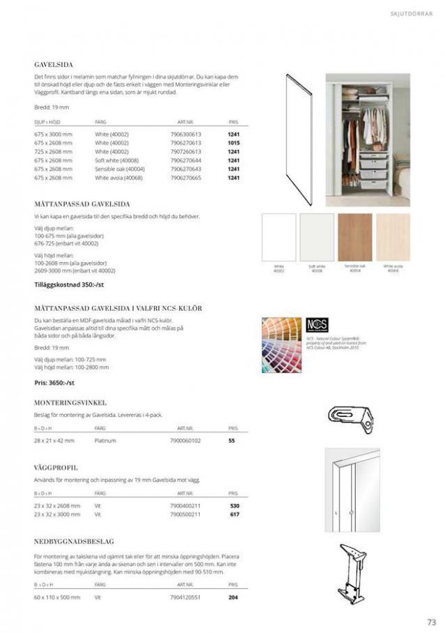  Elfa Prislista 2020/21 . Page 73