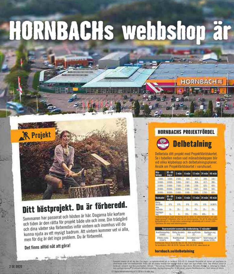  Hornbach Erbjudande Ditt höstprojekt. Du är förberedd. September 2020 . Page 2
