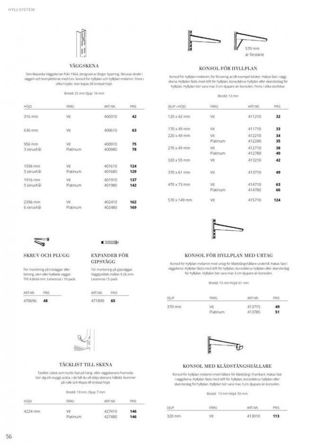  Elfa Prislista 2020/21 . Page 56