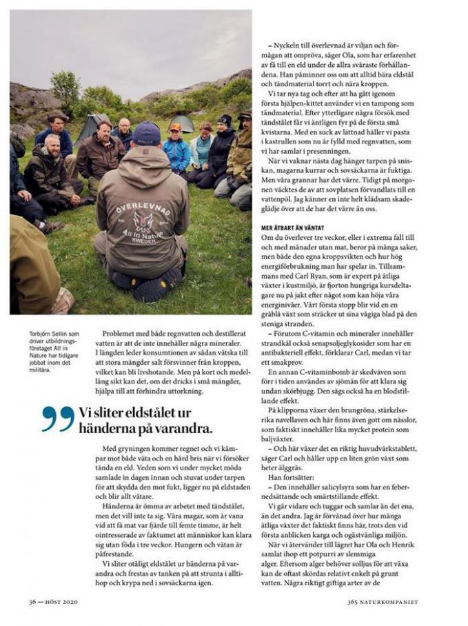  Naturkompaniet Erbjudande Höst 2020 . Page 36