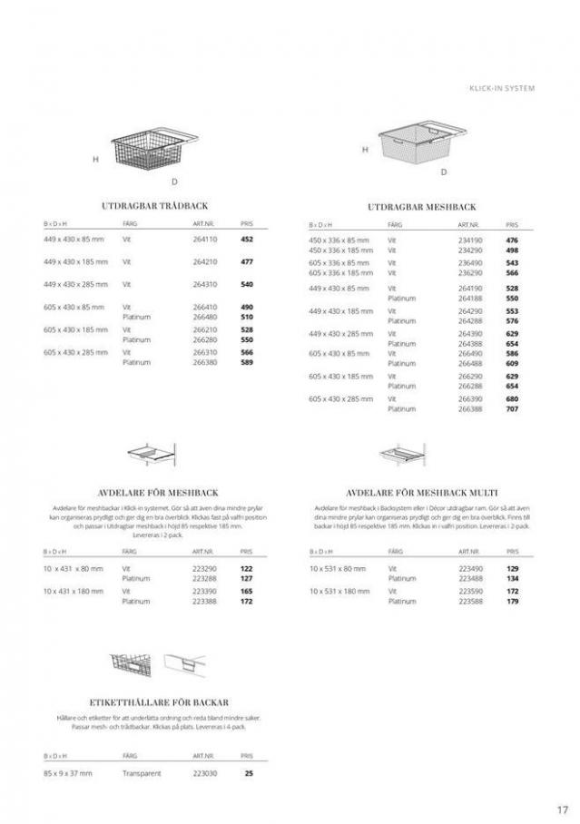  Elfa Prislista 2020/21 . Page 17