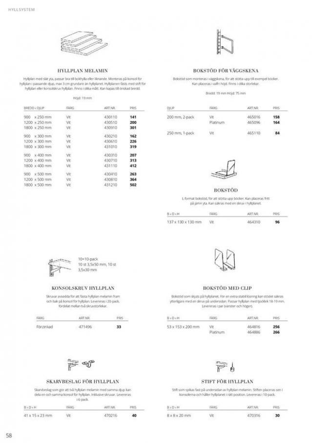  Elfa Prislista 2020/21 . Page 58