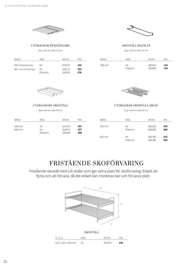  Elfa Prislista 2020/21 . Page 22