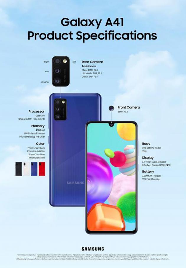Samsung Galaxy A41 . Samsung (2020-11-02-2020-11-02)