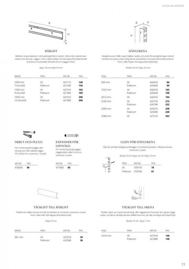  Elfa Prislista 2020/21 . Page 11