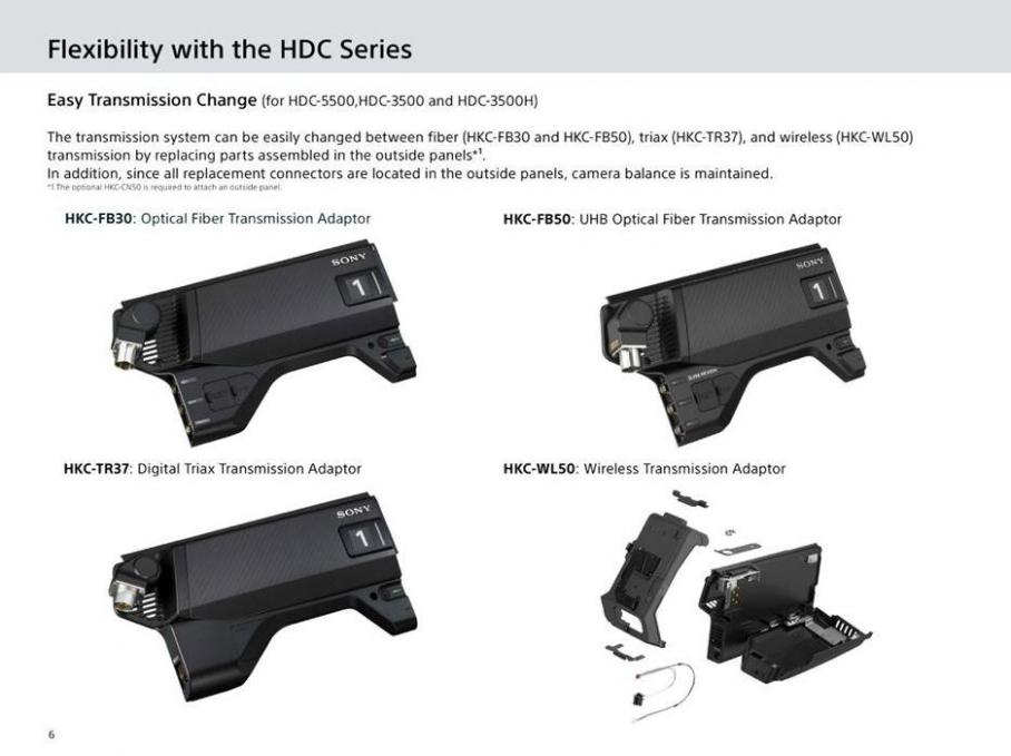  Sony HDC Series . Page 6