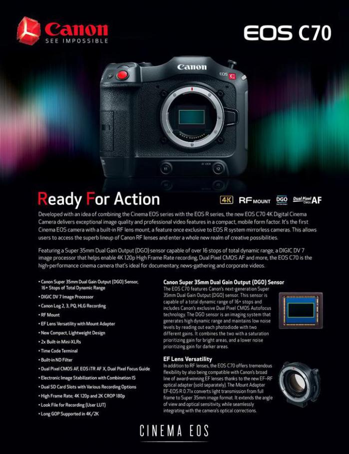 Canon EOS Cinema C70 . Canon (2020-12-13-2020-12-13)