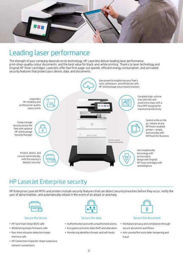  HP LaserJet MFPs and printers . Page 2